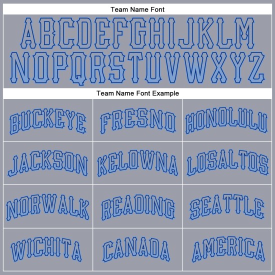 Αυθεντική προσαρμοσμένη γκρι φανέλα μπέιζμπολ ανοιχτόχρωμη μοντέρνα μπλε-ρουά Αυθεντική προσαρμοσμένη γκρι φανέλα μπέιζμπολ ανοιχτόχρωμη μοντέρνα μπλε-ρουά