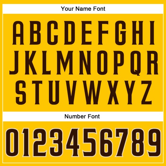 Αμάνικη φανέλα μπέιζμπολ καφέ-κρεμ σε προσαρμοσμένο αυθεντικό χρυσό χρώμα Αμάνικη φανέλα μπέιζμπολ καφέ-κρεμ σε προσαρμοσμένο αυθεντικό χρυσό χρώμα