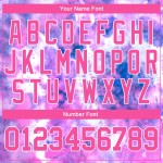 Προσαρμοσμένη αυθεντική φανέλα βαφής 3D ροζ-λευκή γραβάτα μπέιζμπολ Προσαρμοσμένη αυθεντική φανέλα βαφής 3D ροζ-λευκή γραβάτα μπέιζμπολ