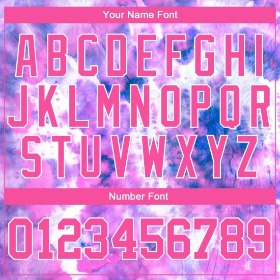 Προσαρμοσμένη αυθεντική φανέλα βαφής 3D ροζ-λευκή γραβάτα μπέιζμπολ Προσαρμοσμένη αυθεντική φανέλα βαφής 3D ροζ-λευκή γραβάτα μπέιζμπολ