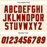 Κρεμ Αυθεντική Φανέλα Κόκκινο-Πράσινο Μπέιζμπολ Custom Κρεμ Αυθεντική Φανέλα Κόκκινο-Πράσινο Μπέιζμπολ Custom