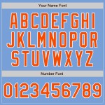 Μπλε Μόδα Split Πορτοκαλί-Λευκό Custom Jersey Αυθεντικό Μπέιζμπολ Light Μπλε Μόδα Split Πορτοκαλί-Λευκό Custom Jersey Αυθεντικό Μπέιζμπολ Light