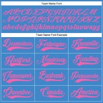 Μπλε φανέλα μπέιζμπολ με αυθεντική πούδρα, μπλε-ροζ Μπλε φανέλα μπέιζμπολ με αυθεντική πούδρα, μπλε-ροζ