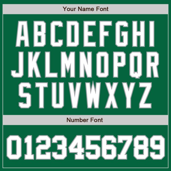 Μπέιζμπολ Λευκό-Γκρι Προσαρμοσμένη Φανέλα Πράσινο Authentic Kelly Μπέιζμπολ Λευκό-Γκρι Προσαρμοσμένη Φανέλα Πράσινο Authentic Kelly