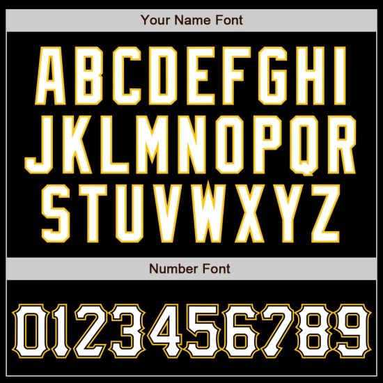 Μπέιζμπολ Λευκό-Χρυσό Μαύρο Προσαρμοσμένο Αυθεντικό Τζέρσεϊ Μπέιζμπολ Λευκό-Χρυσό Μαύρο Προσαρμοσμένο Αυθεντικό Τζέρσεϊ