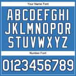 Αμάνικο τζέρσεϊ με πούδρα Custom Baseball White-Blue Authentic Blue Αμάνικο τζέρσεϊ με πούδρα Custom Baseball White-Blue Authentic Blue