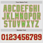 Μπέιζμπολ με ρίγες και κόκκινα μανίκια, αυθεντικό λευκό κόκκινο-νέον ραγκλάν πράσινο, custom Μπέιζμπολ με ρίγες και κόκκινα μανίκια, αυθεντικό λευκό κόκκινο-νέον ραγκλάν πράσινο, custom