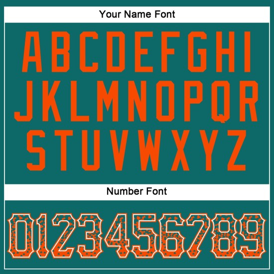 Πορτοκαλί-λευκή φανέλα μπέιζμπολ μόδας Custom Authentic Drift Teal Πορτοκαλί-λευκή φανέλα μπέιζμπολ μόδας Custom Authentic Drift Teal