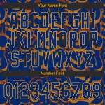 Μπλούζα μπέιζμπολ με γκράφιτι και σχέδιο Royal-Gold 3D Μπλούζα μπέιζμπολ με γκράφιτι και σχέδιο Royal-Gold 3D