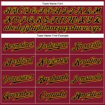 Αμάνικη φανέλα μπέιζμπολ μαύρο-χρυσό βυσσινί Custom Authentic Αμάνικη φανέλα μπέιζμπολ μαύρο-χρυσό βυσσινί Custom Authentic