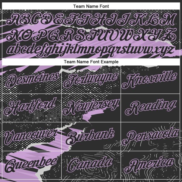 Custom Stitched Black Light Purple 3D Pattern Design Torn Paper Style Sports Pullover Sweatshirt Hoodie - Image 3
