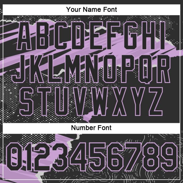 Custom Stitched Black Light Purple 3D Pattern Design Torn Paper Style Sports Pullover Sweatshirt Hoodie - Image 4