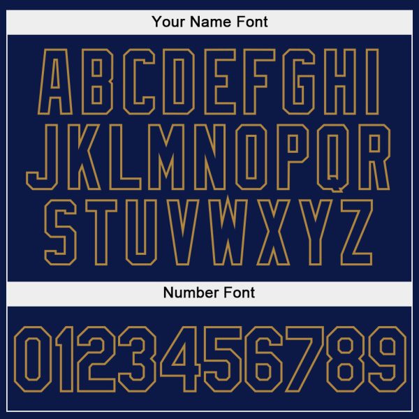 Custom Stitched White Navy-Old Gold Split Fashion Sports Pullover Sweatshirt Hoodie - Image 5